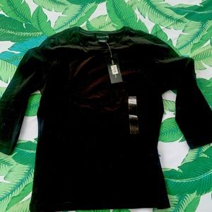 Black long sleeve shirt from Bloomingdales